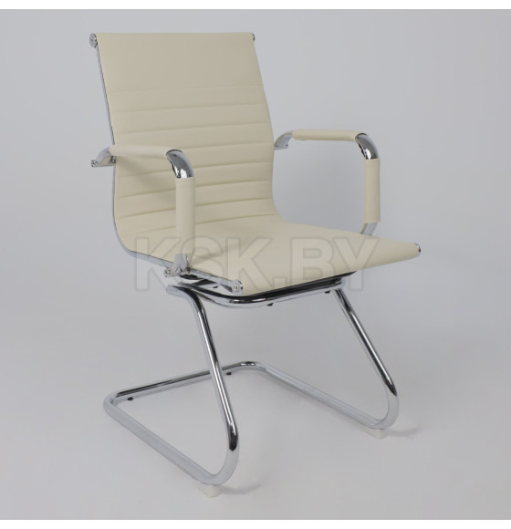 Кресло рабочее MARIANI, экокожа, крем (44697) 