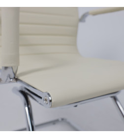 Кресло рабочее MARIANI, экокожа, крем