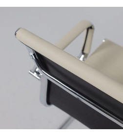 Кресло рабочее MARIANI, экокожа, крем