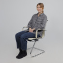 Кресло рабочее MARIANI, экокожа, крем (44697) 