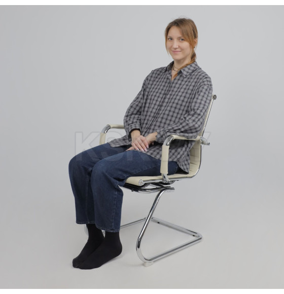 Кресло рабочее MARIANI, экокожа, крем (44697) 