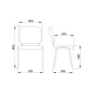 Стул ИЗО CH, (C-11, чёрный) (62234) 