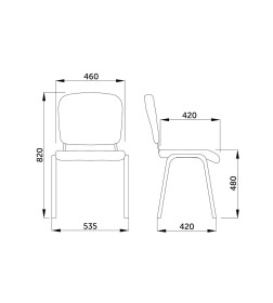 Стул ИЗО CH, (C-11, чёрный)