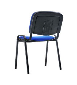 Стул ИЗО, чёрный (ТК-10, синий+черный)