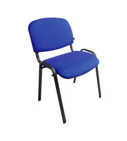 Стул ИЗО, чёрный (ТК-10, синий+черный)