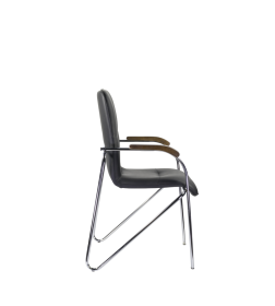 Стул Самба CH Д1 (подлокотники деревянные светлый бук) Z11, чёрный