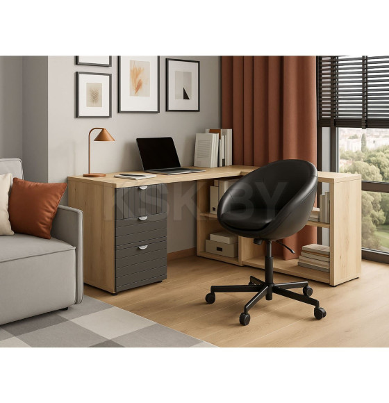 Кресло рабочее ELENA, ECO, черный (110740) 