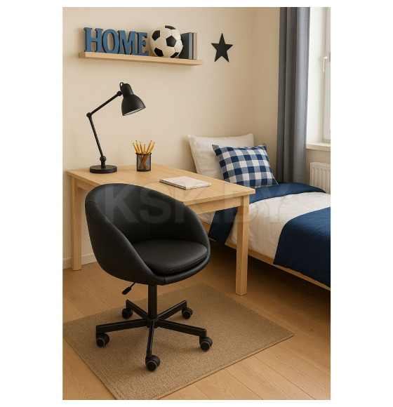 Кресло рабочее ELENA, ECO, черный (110740) 