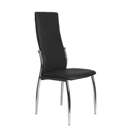 Стул DENVER, черный/хром