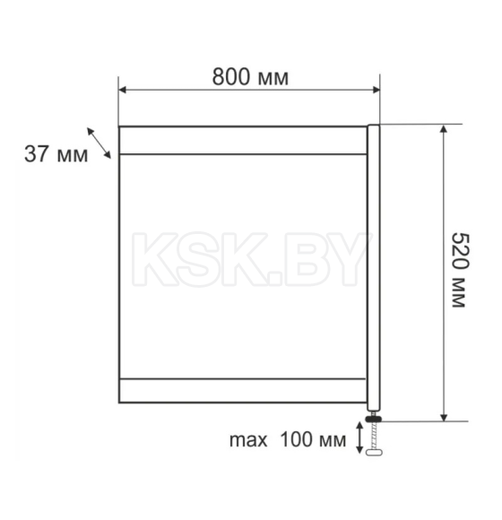 Экран под ванну Emmy Торцевой 800 мм, правый trc80bel-r (trc80bel-r) 