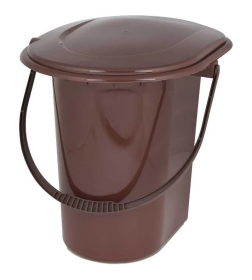 Ведро-туалет 18л (коричневый) М7619(уценка)