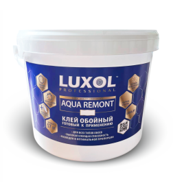 Клей обойный «LUXOL AQUA REMONT» для всех видов обоев, 4 кг, ведро