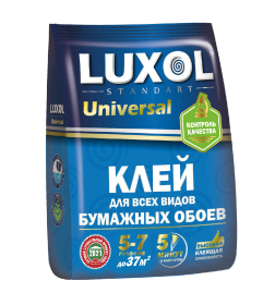 Клей обойный «LUXOL универсал» для всех видов обоев, 5 кг, бумажный пакет