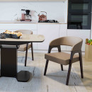 Кресло ТЕХАС, кремовый велюр 208/черное дерево, ТриЯ (104516) 