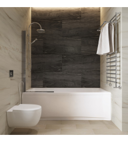 Ванна акриловая 1AcReal обрезанная Palermo 180х80 Щ0000042367