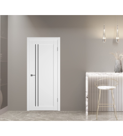 Дверное полотно Emalex E33 Ice,Black gloss 2000х800х35мм