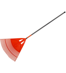 Грабли веерные пластмассовые 27зуб. со стальным черенком STARTUL GARDEN ST6094-27