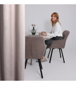 Стул ROMEO SMILE 360, b05 LATTE LUX\черный