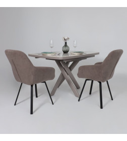 Стул ROMEO SMILE 360, b05 LATTE LUX\черный