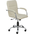 Кресло "SAMBA AKS-2" арт.G000.092, эк/к крем, мягкие подлокотники (81876) 
