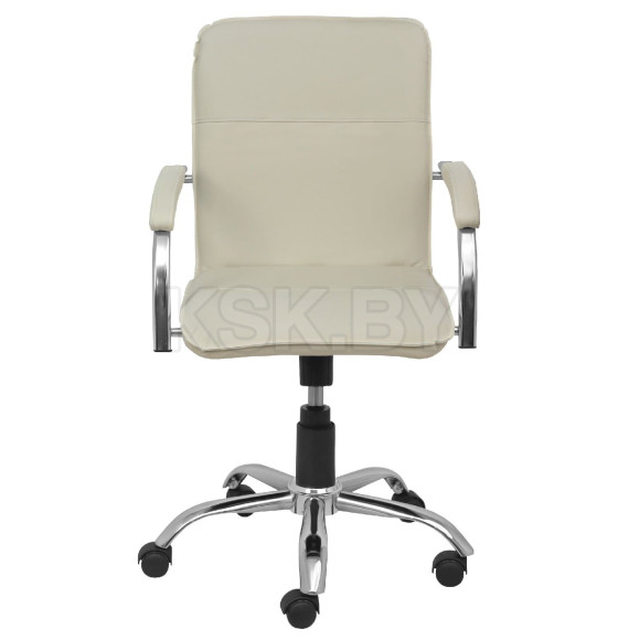Кресло "SAMBA AKS-2" арт.G000.092, эк/к крем, мягкие подлокотники (81876) 