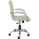 Кресло "SAMBA AKS-2" арт.G000.092, эк/к крем, мягкие подлокотники (81876) 