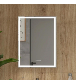 Шкаф зеркальный Equil Corner LED 60 с часами, правый szCORNER60.R