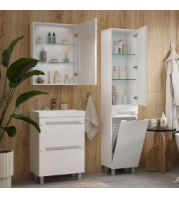 Шкаф зеркальный Equil Corner LED 60 с часами, правый szCORNER60.R