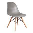 Стул KORD PP, серый/дерево (58451) 