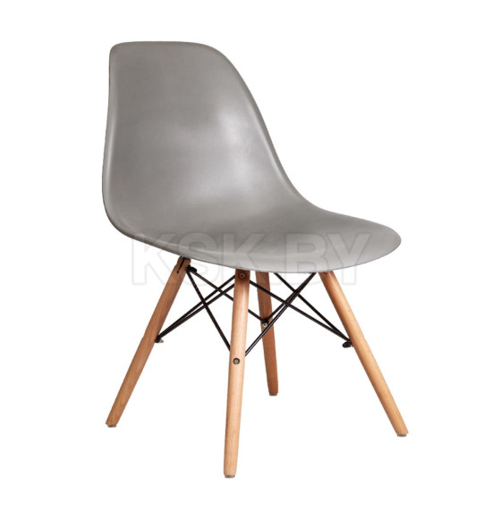 Стул KORD PP, серый/дерево (58451) 