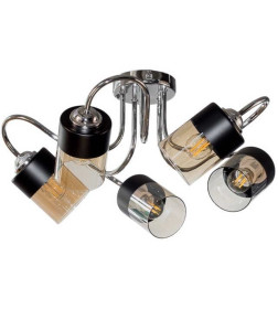 Светильник НПБ 02-5х60-102 C1445/5A хром/черный