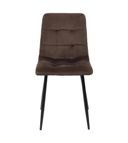 Стул DALLAS, темно-бежевый велюр 38/черный