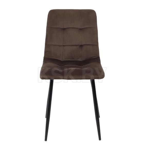 Стул DALLAS, темно-бежевый велюр 38/черный (68748) 