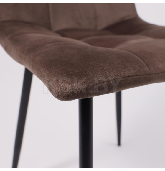 Стул DALLAS, темно-бежевый велюр 38/черный (68748) 