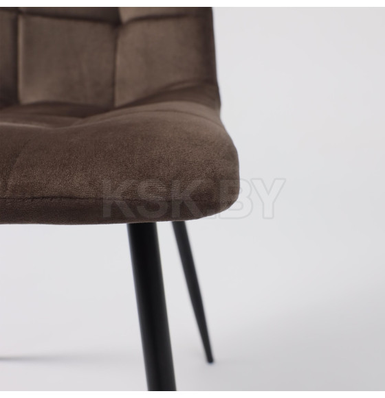 Стул DALLAS, темно-бежевый велюр 38/черный (68748) 