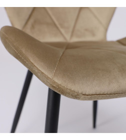 Стул CONGO NEW, капучино велюр G062-11/черный, AksHome