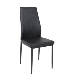 Стул OREO, экокожа, черный/черный