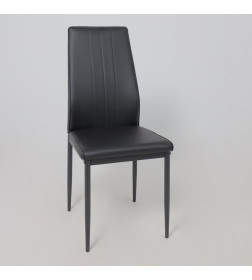 Стул OREO, экокожа, черный/черный