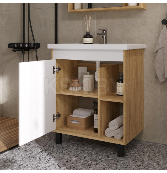 Тумба напольная Volna Osmond 70 с умывальником Фостер 70 tnOSMOND70.1D-04-1 (tnOSMOND70.1D-04-1) 