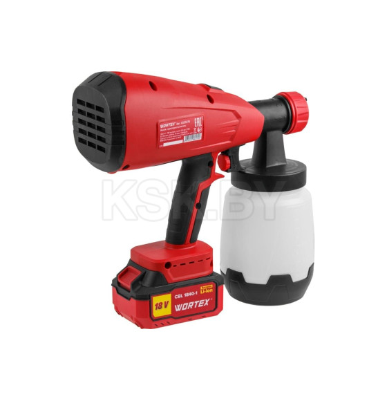 Краскораспылитель аккумуляторный WORTEX CPS 1810 в кор. ALL1 XLT SET (0333270) 