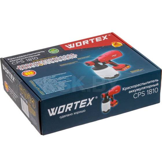 Краскораспылитель аккумуляторный WORTEX CPS 1810 в кор. ALL1 XLT SET (0333270) 