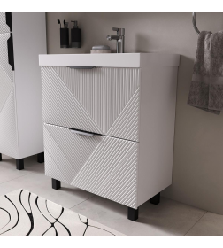 Тумба напольная Volna Geometry 70.2Y белый (9696) tnGEOMETRY70.2Y-01