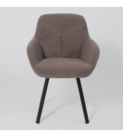 Стул ROMEO SMILE 360, b05 LATTE LUX\черный