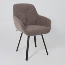 Стул ROMEO SMILE 360, b05 LATTE LUX\черный (123639) 
