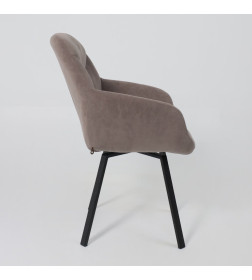 Стул ROMEO SMILE 360, b05 LATTE LUX\черный