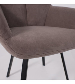 Стул ROMEO SMILE 360, b05 LATTE LUX\черный