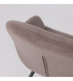 Стул ROMEO SMILE 360, b05 LATTE LUX\черный