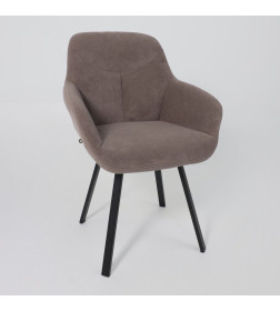 Стул ROMEO SMILE 360, b05 LATTE LUX\черный