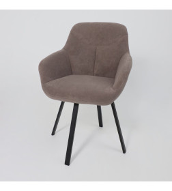 Стул ROMEO SMILE 360, b05 LATTE LUX\черный