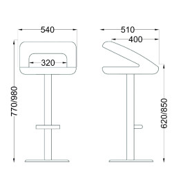 Кресло ROSA, экокожа белый/хром
